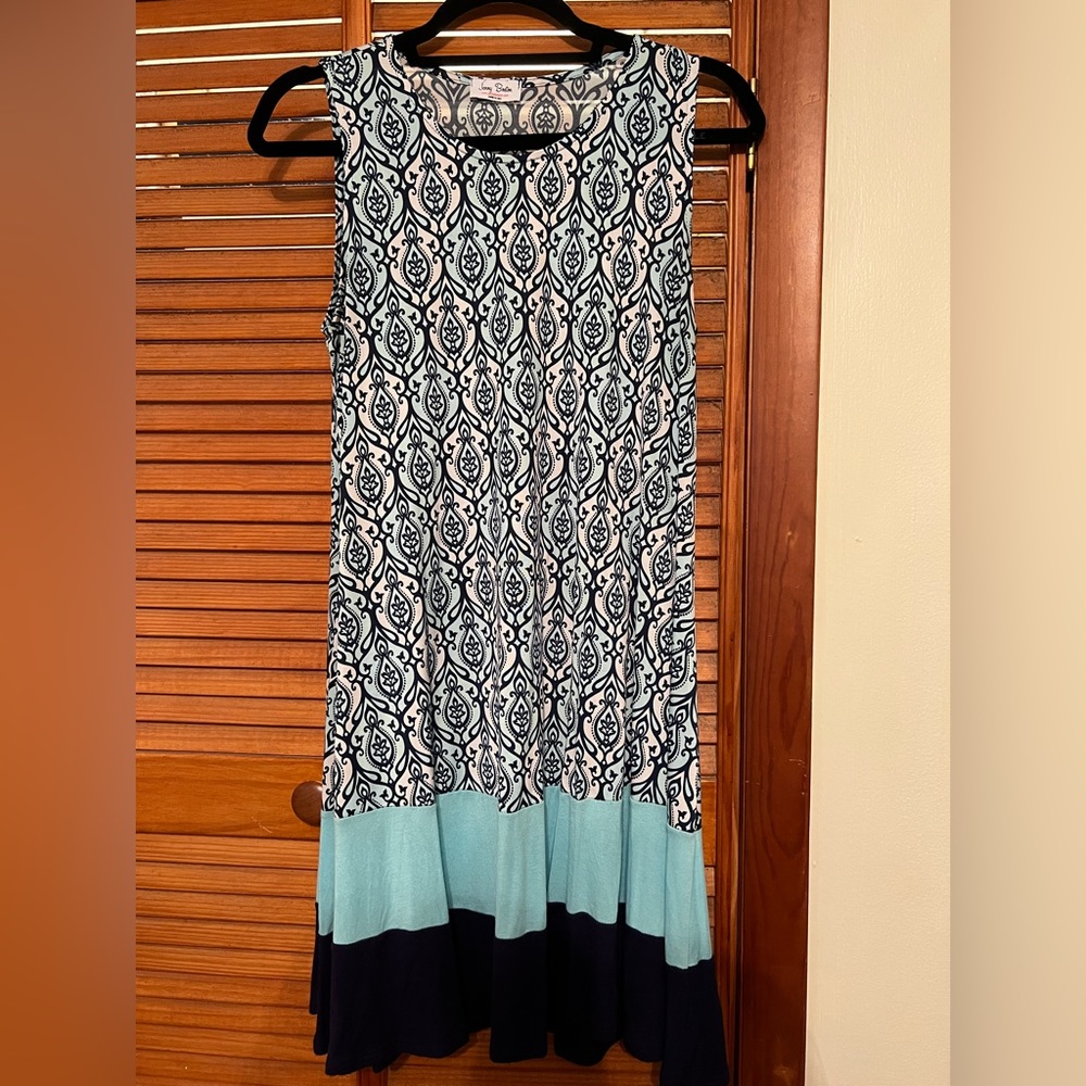 Jenny Boston blue patterned dress